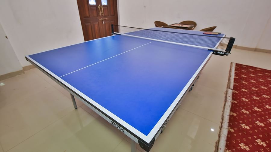 A table tennis table at DLS Highland Resort and Spa, Mussoorie.